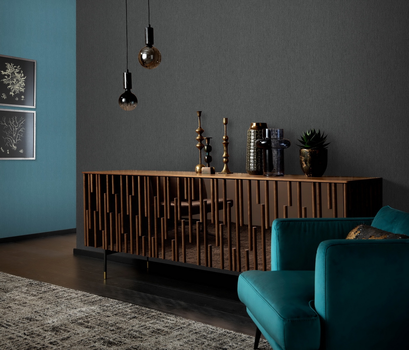 Обои в интерьере 12258-15